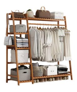 001 Wooden Clothing Rack 01