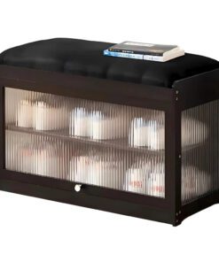 112 Shoe Rack Bench w/ Acrylic Pane