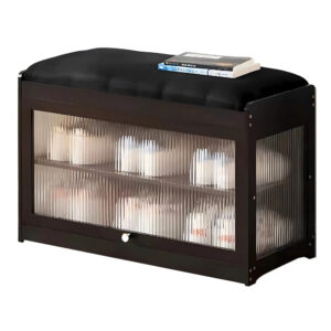 112 Shoe Rack Bench w/ Acrylic Pane