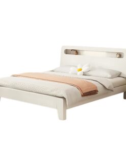 120 Solid Wood White Bedframe