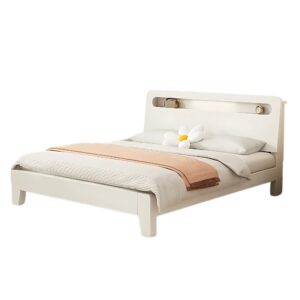 120 White Queen Bedframe