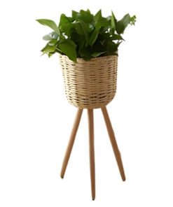 072 Wooden Basket Flower Stand