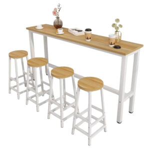 090 Bar Table w/ 4 Bar Stool Set