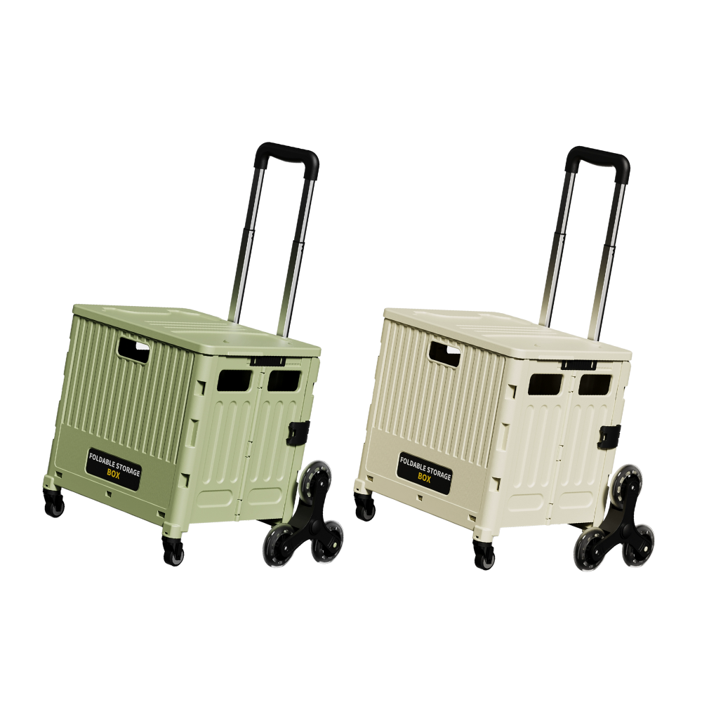138 Foldable Trolley w/ Climbing Wheels