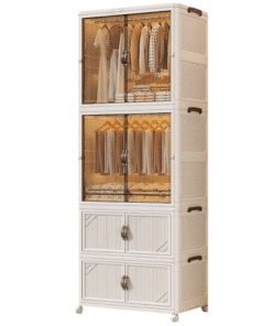 140 Multi-Tier Wardrobe Organizer Cabinet
