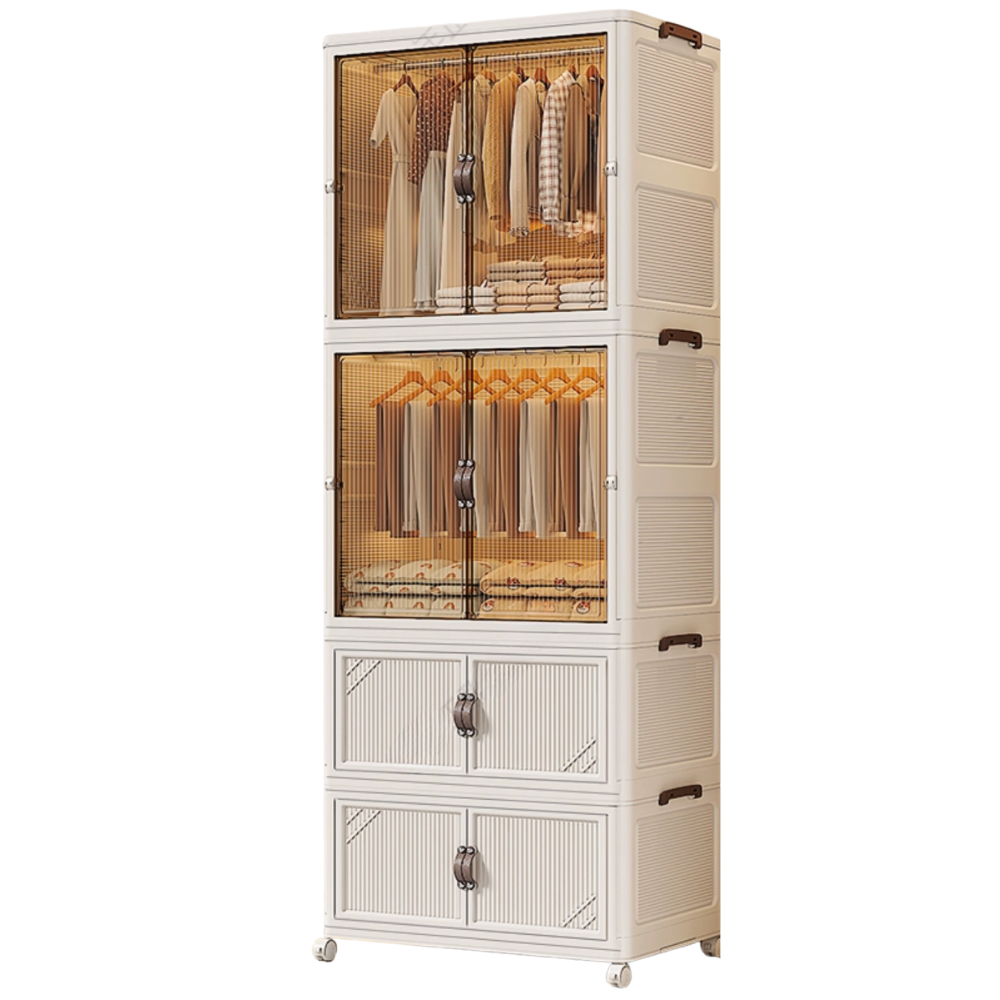 140 Multi-Tier Wardrobe Organizer Cabinet