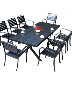 122 UV & Water Resistant Outdoor Table w/ 8 Seats