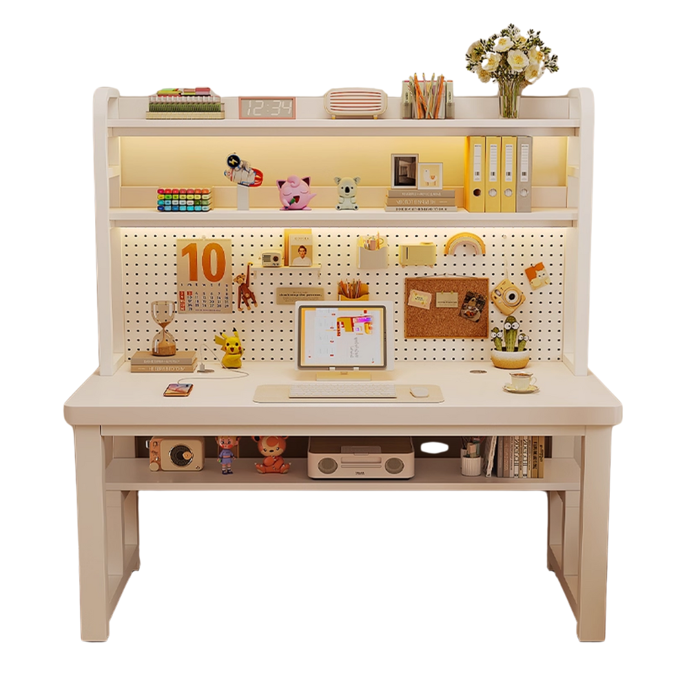 141 Multi-Layer Study Desk with Shelf